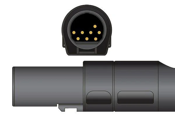 Câble de l'adaptateur SpO2 compatible pour la GE Corometrics 4033cax. 2.4m