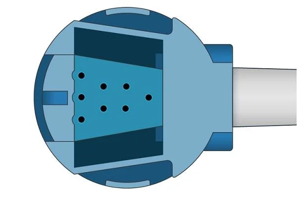 Câble d'adaptateur d'Oxytip Oxy-SLA SpO2 de datex de GE, 2.4m