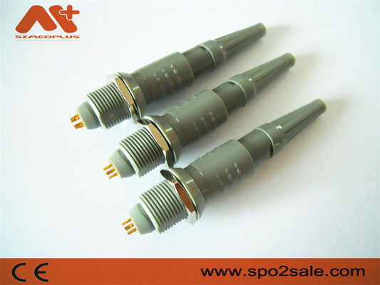 1P Pull Push 6Pin Plug en plastique gris coquille gris manchon pour connecteurs de câble de 5,00 mm appareils médicaux