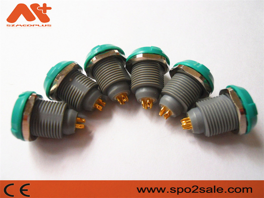 Plastique 8 Pin Socket Grey Shell Green des connecteurs Etco2 de dispositif médical d'IBP