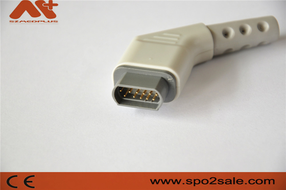 câble multisite compatible de Draeger ECG de connecteur de 16pin ECG avec la couleur grise
