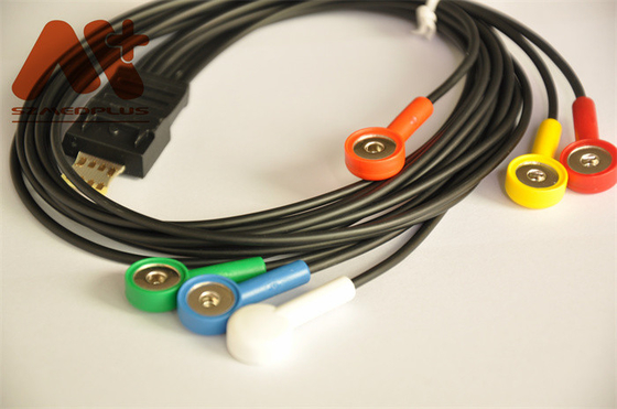 La TA de câble d'avance de Holter 6 de câble d'ODM Schiller ECG - moniteur patient de 101 Uesd