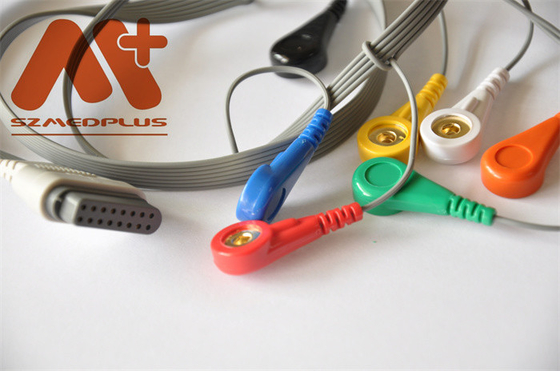 7 câble de l'avance ECG Holter Cable SE-2003 SE-2012 Edan ECG