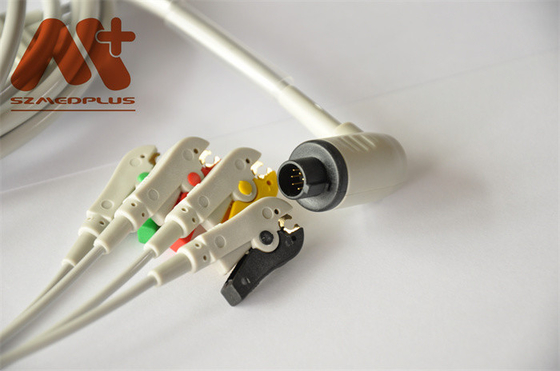 Le moniteur patient de Corpuls câble le câble d'avance de 3.5M ECG 4 avec des fils de connexion