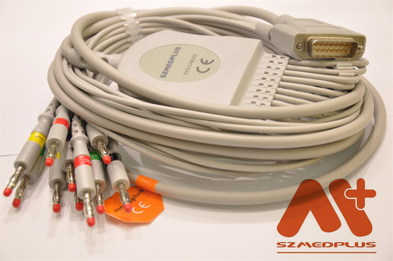 Câble ECG101 101G 300G 9803G 3010 d'électrocardiogramme de Biocare 3030 6010 1210 1216