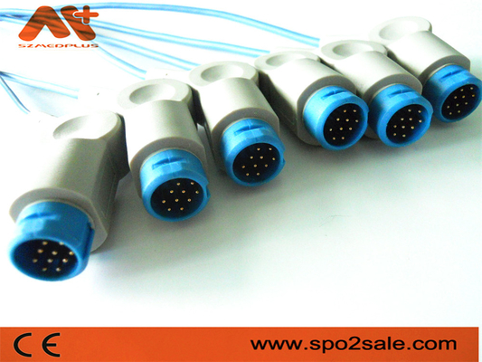 8 Pin du câble 12 de Pin Patient Monitor Accessories Philips Spo2