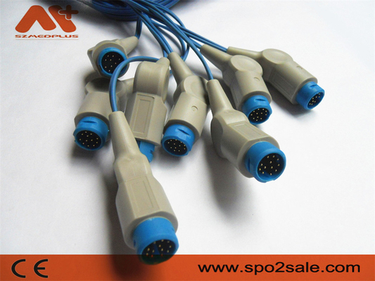 8 Pin du câble 12 de Pin Patient Monitor Accessories Philips Spo2