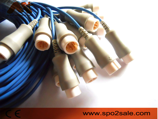 Gris de câble d'extension de szmedplus Spo2 de câble de Mindray Spo2 de datex