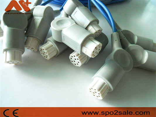 Gris de câble d'extension de szmedplus Spo2 de câble de Mindray Spo2 de datex