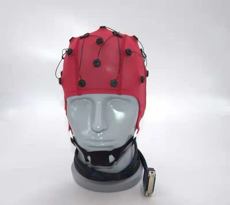 Le rouge de câble de Neurofeedback EEG a intégré 20 le chapeau des avances EEG pour la machine d'EEG