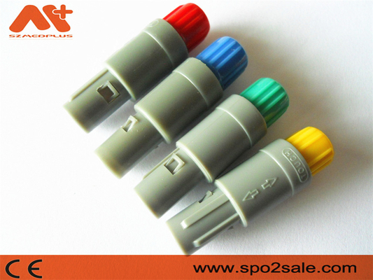 1P Pull Push 6Pin Plug en plastique gris coquille gris manchon pour connecteurs de câble de 5,00 mm appareils médicaux
