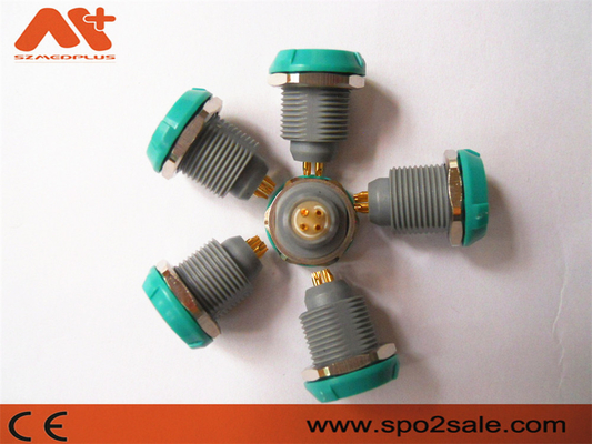 Plastique 8 Pin Socket Grey Shell Green des connecteurs Etco2 de dispositif médical d'IBP