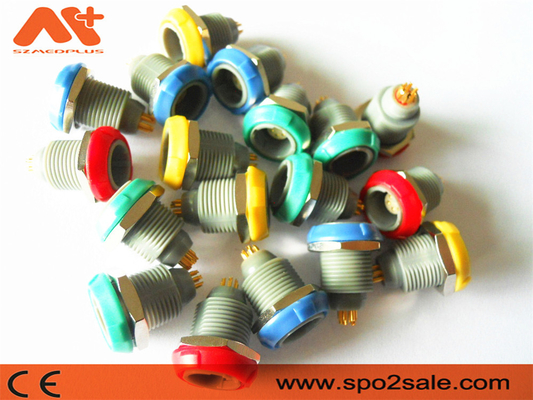 Plastique 8 Pin Socket Grey Shell Green des connecteurs Etco2 de dispositif médical d'IBP