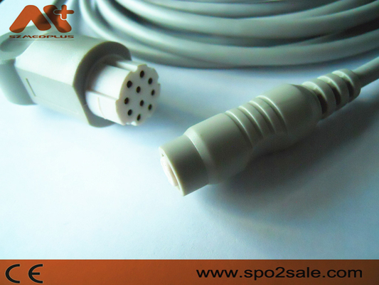 Câble compatible d'adaptateur du datex IBP pour AS/3, AS/5, CC-104, Cardiocap CM-104, Cardiocap I, Cardiocap II, Cardiocap/5.