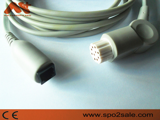 Câble compatible d'adaptateur du datex IBP pour AS/3, AS/5, CC-104, Cardiocap CM-104, Cardiocap I, Cardiocap II, Cardiocap/5.