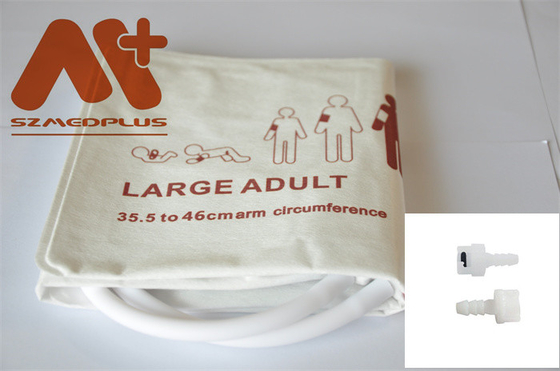 Manchette jetable de NIBP - 2455 grand double tube adulte 35,5 - 46 cm