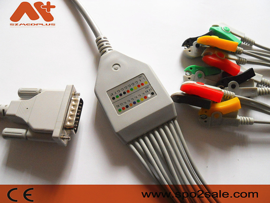 Agrafe liée directement compatible du câble 2.400116E AHA d'électrocardiogramme de Schiller
