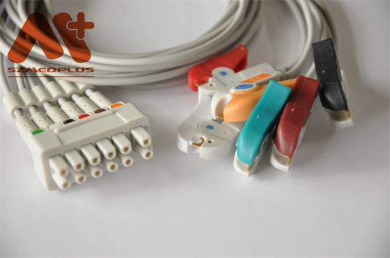 GE Marquette 	Fil 421932-001 de télémétrie de Holter Cable ECG agrafe de 6 avances