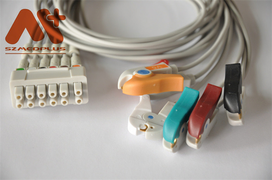 GE Marquette 	Fil 421932-001 de télémétrie de Holter Cable ECG agrafe de 6 avances