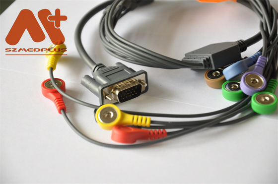 Le câble 10 du DMS 300-3A AHA ECG de Holter Recorder de la CE mènent la prise instantanée