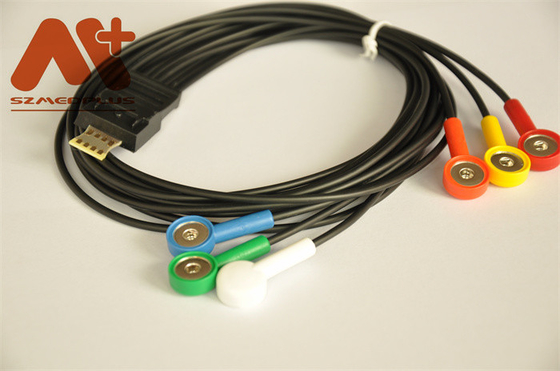 La TA de câble d'avance de Holter 6 de câble d'ODM Schiller ECG - moniteur patient de 101 Uesd