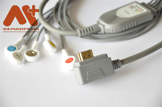 Avance d'ECG Holter Cable 5 compatible pour Voles&Hills Holter Recording System futé