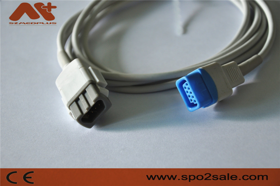 Câble compatible de l'adaptateur SpO2 d'Ohmeda Trusat de datex - TS-M3