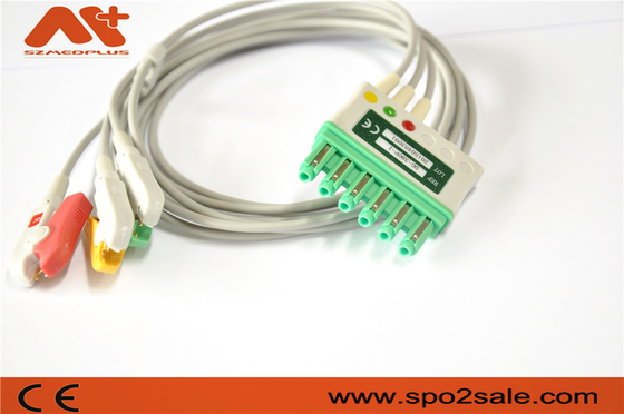 Câble patient compatible d'avance du câble MS16231 3 Ecg de Draeger ECG