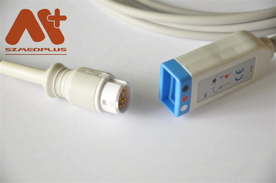 12 le tronc de Pin Philips Compatible ECG câblent 3 l'avance M1669A