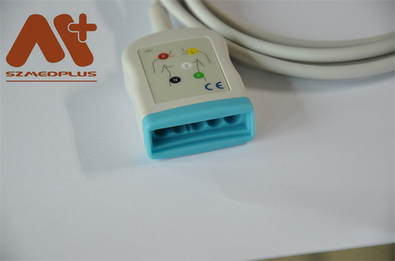 5 le patient de l'avance ECG câblent 12 Pin Philips M1668A pour le moniteur patient