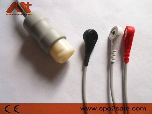 Câble lié directement de la rupture ECG d'avance de Philips Compatible 3 - M1733A
