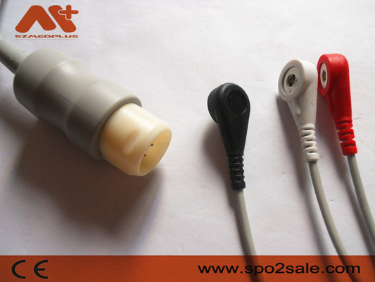 Câble lié directement de la rupture ECG d'avance de Philips Compatible 3 - M1733A