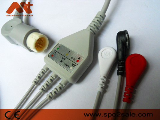 Câble patient d'une seule pièce de la rupture ECG d'avance de Philips Compatible 3 - M1972A