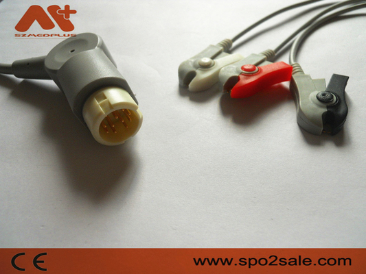 Câble lié directement de l'agrafe ECG d'avance de Philips Compatible 3 - M1970A