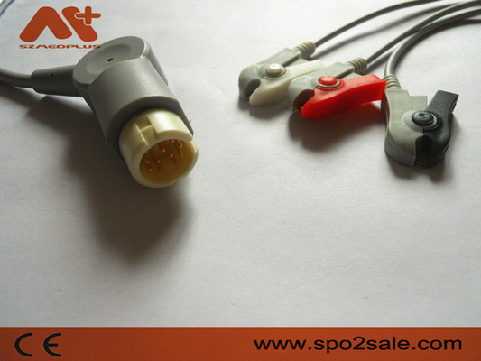 Câble lié directement de l'agrafe ECG d'avance de Philips Compatible 3 - M1970A