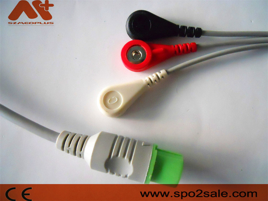 Câble lié directement 3 de la rupture compatible ECG d'avance de Fukuda Denshi - 0012-00-1192