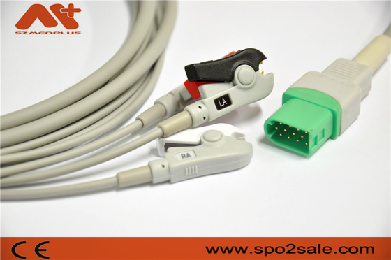 Passeport V, V12, V21 3 câble lié directement compatible de Mindray > de Datascope de l'avance ECG