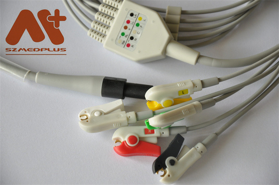 Câble lié directement compatible de l'agrafe ECG d'avance du LT 5 de Welch Allyn Propaq