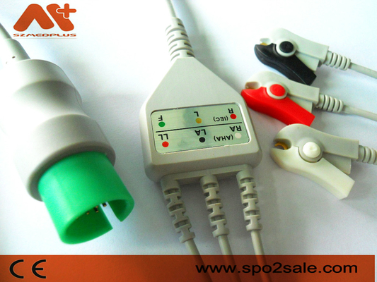 Les laboratoires spatiaux Ecg de TPU câblent l'agrafe ECG 17 Pin Cable d'avance d'Ultraview 3