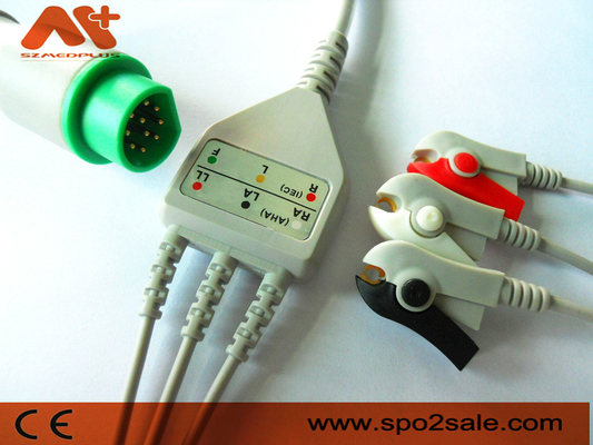 Le moniteur patient d'avance de CFS 3 câble 10 Pin Siemens Ecg Cable