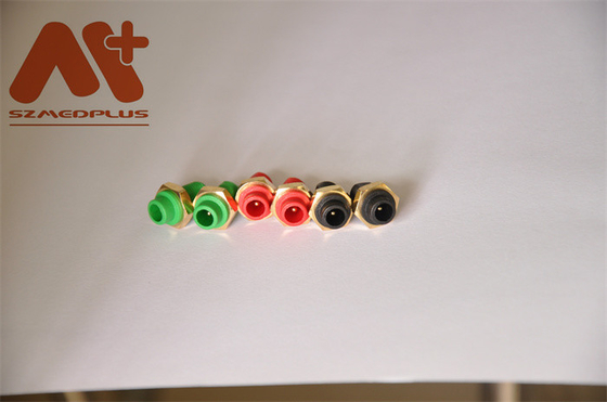 Noir vert rouge du vacarme 1.5mm ECG de connecteur rond compatible de la prise Spo2