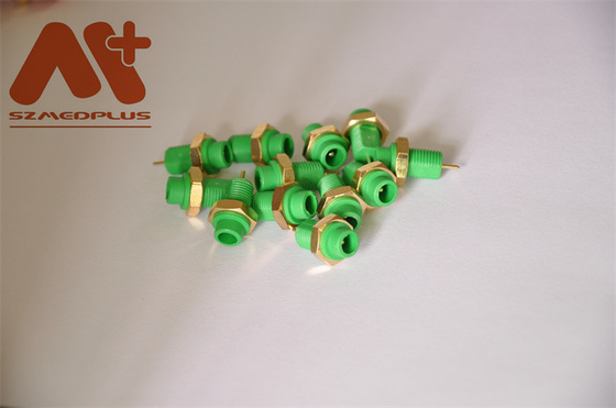 Noir vert rouge du vacarme 1.5mm ECG de connecteur rond compatible de la prise Spo2