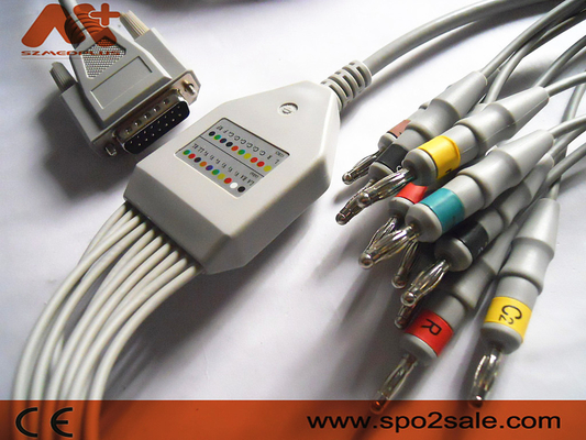 Câble ECG101 101G 300G 9803G 3010 d'électrocardiogramme de Biocare 3030 6010 1210 1216