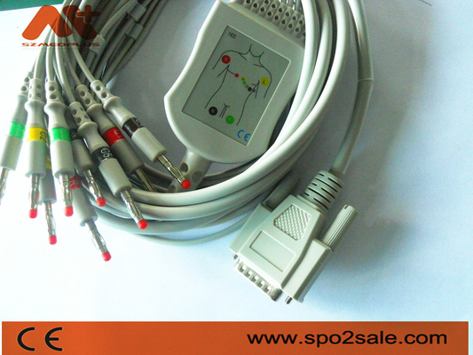 Cardionics 10 Cable ECG au plomb Pour Cardionics Cardio Touch / Cardio Plug