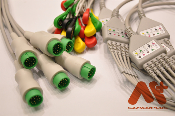 5 Cable ECG en plomb pour le patient pour le moniteur de Bistos