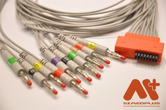 Cardioline touch ECG-HD câble Holter, IEC, Banane 4.0