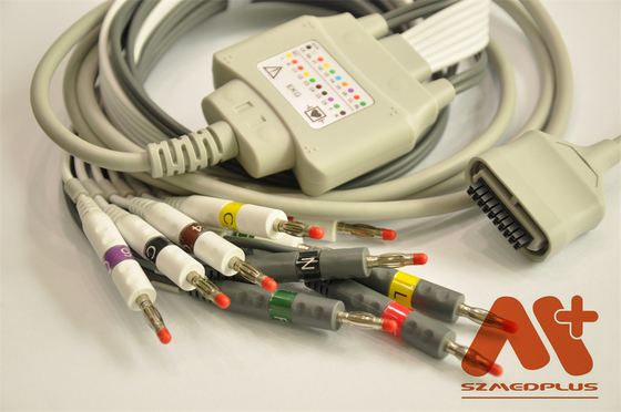 Edan SE 15-15 Cable électrocardiogrammique, IEC, Banane 4.0