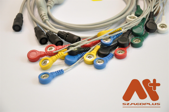Cable ECG Holter à plomb compatible avec Valenta Mn-08 7
