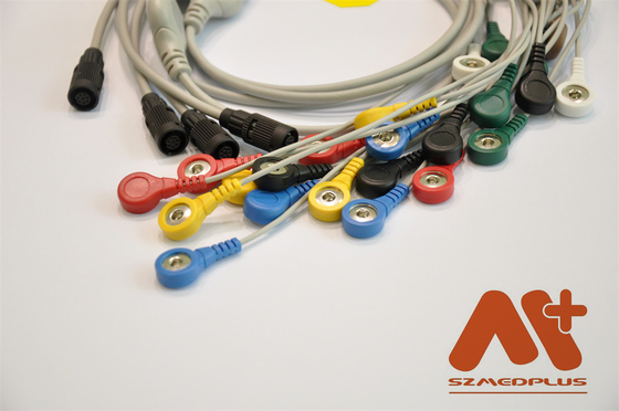 Cable ECG Holter à plomb compatible avec Valenta Mn-08 7