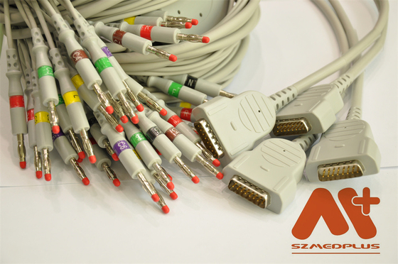 Câble lié directement compatible d'électrocardiogramme de soins de santé de GE - 2104727-001
